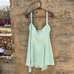 Lucy in the sky‎ coquette tie back dress light blue